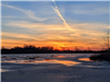 Sunset over Clinton Lakes - Winter