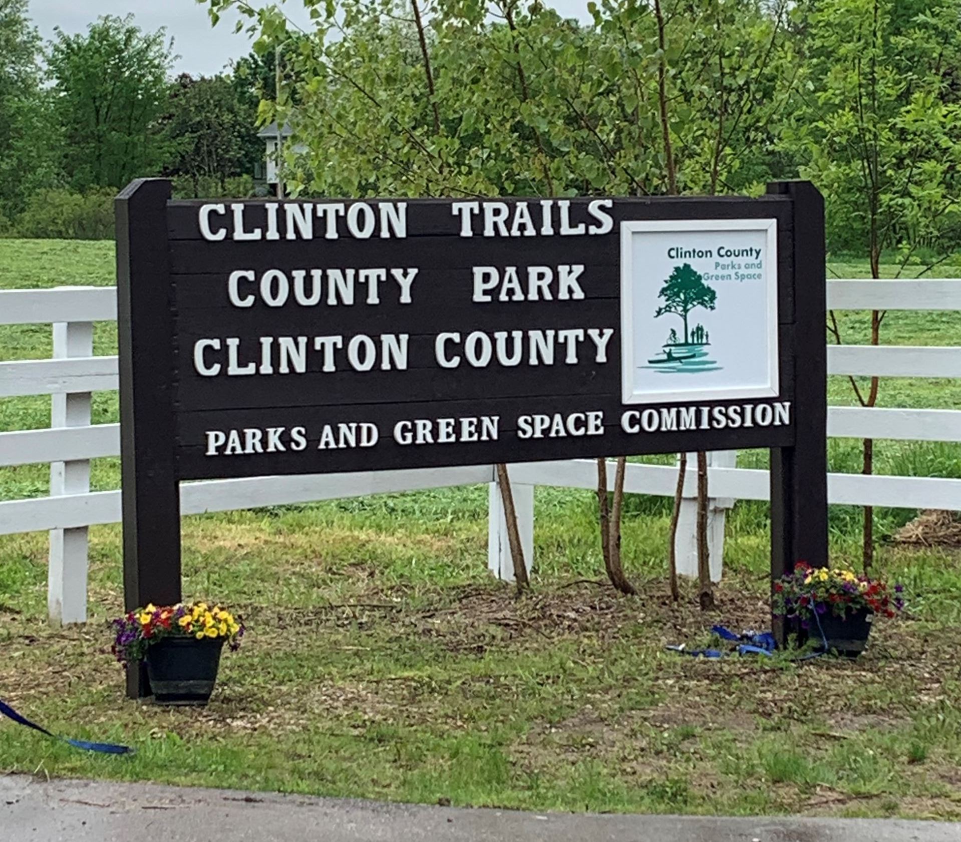 Clinton Trails Sign